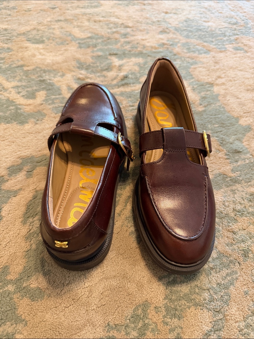Sam Edelman Women's Burgundy Leather Loafers
